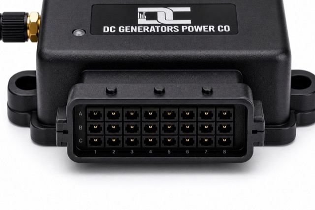 AutoGen Ultra close-up of label and terminal block